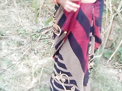 Indian village Bhabhi outdoor sex in jungle