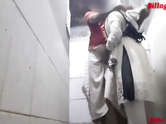 Desi teenage(18 )first time painful assfuck sex with boyfriend in washroon