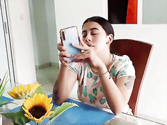 Petite Latina has hard sex with her boyfriend while the house is empty - Porn in Spanish