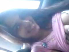 Desi beautiful girl in car and bj with bf
