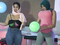 What? Balloon Stuffings in boobs and butt? How can this be with 2 women!?