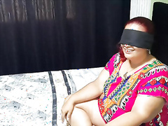 Playing with my stepmom so she sucks my cock