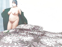 Paki Housewife Aunty Cucumber in Cunt