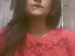 Indian girlfriend revealing her boobs